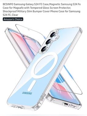 BESINPO Samsung Galaxy S24 FE Case,Magnetic Samsung S24 - NEW